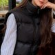 thumbnail image 1 of Chaleco Acolchado Para Mujer, Con Cordón Ajustable, Sin Mangas, Con Cremallera Completa, Acolchado, Ligero, Cuello Alto, Cálido Para El Invierno, 1 of 7