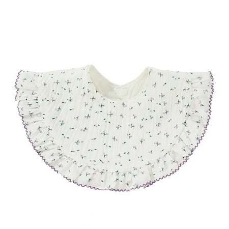 Lovely Baby Feeding Drool Bib Lace Floral Infants Saliva Towel Soft Cotton Burp Cloth For Newborn Toddler Kids Bibs Korean Style 02