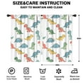 thumbnail image 2 of Blackout Kids Curtains,White Cartoon Dinosaurs Pattern Childrens Insulated Curtains Set Of 2,Bedroom Essentials,Toddler Room Decor 42"x63", 2 of 5