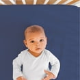 The Peanutshell Fitted Crib Sheet Set for Baby Boys or Baby Girls, Blue