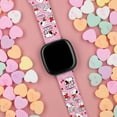 thumbnail image 3 of Peanuts Valentines HD Unisex Watch Band Compatible with FitBit Versa 3 & Sense (20mm Long Snoopy Love) by Affinity Bands, 3 of 4