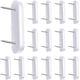 thumbnail image 1 of (15 piezas) Cabeza de plástico Pasadores dobles Faldón de cama Pasadores de sujeción Pasadores de patas de silla de muebles blancos Clavos deslizantes Pasadores de sujeción para fundas y faldones de c, 1 of 5