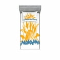 thumbnail image 2 of Ambesonne Modern Fitted Sheet & Pillow Sham Set, Sun Theme Warm Colors Beams, Queen, Yellow Blue, 2 of 3