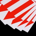 thumbnail image 4 of Uxcell 4x1" Arrow Sticker Directional Sign Adhesive Removable Floor Decal Red 6Set / 36Pieces, 4 of 6