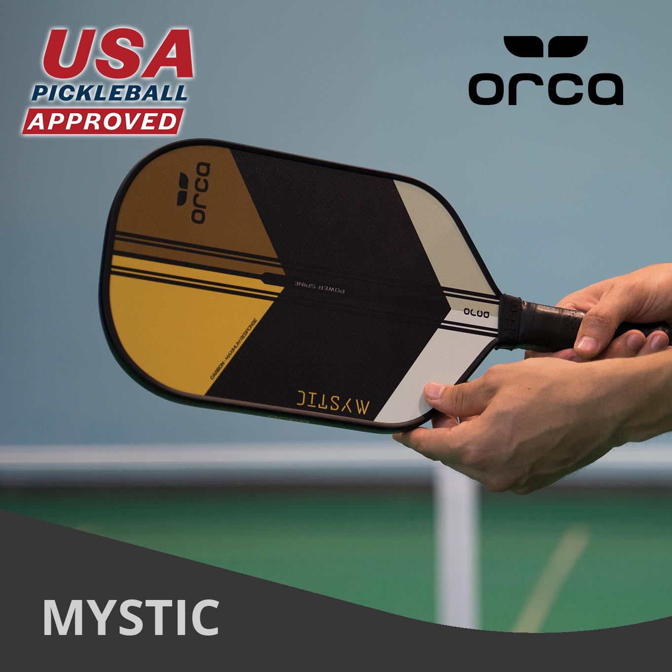 Mystic Tournament Series Carbon Fiber Pickleball Paddle - Balanced Edition by ORCA