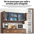thumbnail image 3 of Zocalo Armario de Cocina 5 Niveles Marrón Oscuro con Puertas y Cajones | Gran Capacidad, Multiusos, 3 of 8