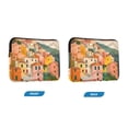 thumbnail image 7 of FORMRS 15"-15.6" Laptop Sleeve Protective Case Soft Carrying Quilted Computer Bag Cover, Pink Cityscape Painting, 7 of 7