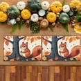thumbnail image 4 of Fade-Resistant Modern Autumn Placemats for Kitchen Restaurant Office Decoration, Set Of 6 17.7x13inch Squirrel Acorn Durable Place Mat Fall Vintage Placemat, 4 of 5