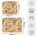 thumbnail image 2 of Ryvnso Retro Roses Flowers-i1 Dish Drying Mat for Kitchen Countertop 16x18 Small Dish Pad Drainer Rack Dish Sink Mats, 2 of 7
