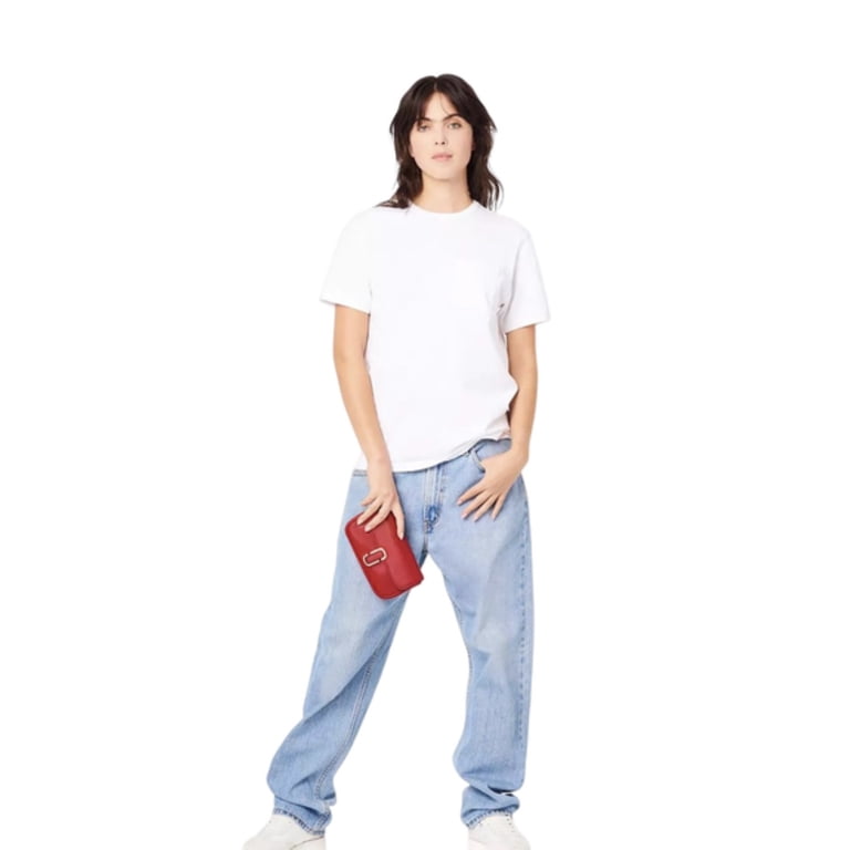 Marc Jacobs J Marc Mini Shoulder Bag, Red, Leather, Logo Buckle