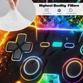 thumbnail image 4 of BlessLiving 3Pcs Game Controller Comforter Set Twin Size Gaming Bedding Set for Kids Boys Gamer, Black, 4 of 8