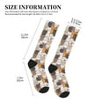 thumbnail image 4 of Rateoe Cute Cats Compression Socks for Women and Men 20-30mmHg-Circulation Support Socks Knee High Nurse Pregnant Running Medical and Travel Athletic, 4 of 7