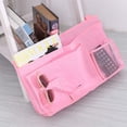 thumbnail image 5 of huhao Bedside Caddy, 8 Pockets Organizer, Pink (Caddy for Bunk Beds), Waterproof Oxford Fabric, Durable, Hanging Mount, 20L * 12W * 4H inches, 1PCS, 5 of 7