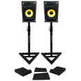 thumbnail image 1 of (2) KRK CL8G3 CLASSIC Studio Monitors 8" Powered Bi-Amped Speakers+Stands+Pads, 1 of 24
