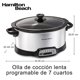 thumbnail image 2 of Olla de Cocción Lenta Programable Hamilton Beach 7 Qt Acero Inoxidable, 2 of 8