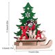 thumbnail image 5 of Adorno navideño Matsuzay trineo artesanal de madera decoración para fiestas, 5 of 6