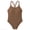 Coffee, variant on Girls Swimsuit One-Piece Bathing Suit Girls Swimsuit For Hot Beach Pool Bathing Suit Sun UPF 50+ Swimwear,Black,8-9 Years