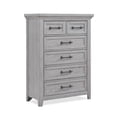 thumbnail image 2 of Miekor Furniture Contemporary Light Gray Finish 1pc Tall Chest Wooden Bedroom Furniture Metal Pull Furniture 58513, 2 of 5