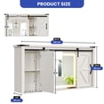 thumbnail image 5 of ModFusion 47" Medicine Cabinet with LED Lights Mirror, Bathroom Wall Storage with Doors and Adjustable Shelf Freestanding, White, 5 of 9
