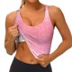 thumbnail image 3 of Balery Sparkly Glitter Sujetadores deportivos con espalda cruzada para mujer, acolchados, sin costuras, de alto impacto, ideales para yoga, gimnasio, entrenamiento y fitness.-X-Large, 3 of 8