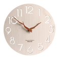 thumbnail image 2 of Reloj multiusos para regalo, adorno de números arábigos, madera silenciosa redonda de 12 pulgadas Diámetro: 30cm Zulema Reloj de pared, 2 of 8