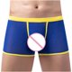 thumbnail image 5 of Calzoncillos Bóxer Sin Costuras Para Hombre, Moda Informal, Pantalones Cortos Transpirables A La Cadera A Rayas de Malla de Puntos Dorados Sólidos, Ropa Interior Odeerbi ODB142335, 5 of 7