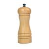Batería de Cocina Molinillo Manual de madera maciza, molinillo de sal y pimienta, tarro de condimento de grano de pimienta (5 pulgadas) Likrtyny Libre de BPA
