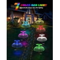 thumbnail image 2 of Solar Garden Lights Outdoor Waterproof 7-Color Changing LED Jellyfish Lights with Solar Power, Light Sensor and Waterproof Design for Garden, Yard and Patio Decorative (2 Pcs), 2 of 8