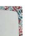 thumbnail image 3 of Ambesonne Romantic Leaves Fitted Sheet, Aquarelle Leafy Art, Full Size, Off White Ruby Cadet Blue, 3 of 5