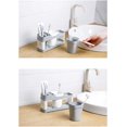 thumbnail image 3 of Mueble de baño de acrílico con taza doble y soporte para cepillo de dientes eléctrico Premium White Rojo Verde, 3 of 5