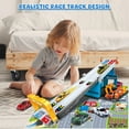 thumbnail image 5 of Race Tracks for Kids Ages 3-5 Racing Car Toys Set with 2 Layer Track 6 Alloy Race Cars for Toddlers Boys Best Birthday Xmas Gifts, 5 of 8
