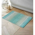 thumbnail image 2 of Home Weavers 100% Cotton Gradation Collection Bathroom Decore | Washable Rug | Bathroom Mat | Kitchen rug | Bathroom Rug Set | Bath Mat Set | Bath Floor Mat Non Slip, 17"x24", Turquoise, 2 of 4