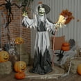 thumbnail image 3 of Outsunny Animated Halloween Decoration, Animatronics Witch, Black, 3 of 10