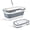 14l-grey, variant on Collapsible Plastic Bucket with Wheels 12L (3.17 Gallon) for House Cleaning, Camping, and RV - Multi-Purpose Rectangular Handy Basket for Cleaning Mop - Lightweight and Portable (Grey)