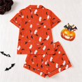 thumbnail image 5 of IMENGL Womens Halloween Pajama Sets Soft Short Sleeve Graphic Nightwear Loungewear Comfy Pajamas Set for Women,S-XXXL, 5 of 7