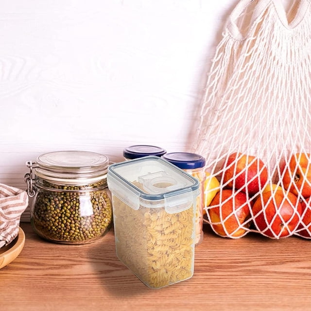 Dinheiro Contenedores de almacenamiento transparentes herméticos individuales, tarros herméticos de almacenamiento al vacío con tapas, tarros de almacenamiento para el hogar para cereales, azúcar,