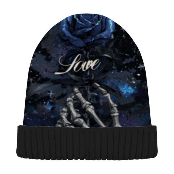 BZSMCE Winter Beanie Hats Warm Cozy Cap Void - Clad Love Pattern