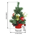 thumbnail image 6 of Kripyery Mini Christmas Tree Desktop Decoration Vibrant Color Realistic Looking Xmas Party Scene Layout Artificial Christmas Tree Decor, 6 of 8