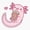 1pcs, variant on Axolotl Loves Bubble Tea Cute Sticker
