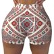 thumbnail image 2 of Balery Fashion Tatreez2 Pantalones cortos de entrenamiento estampados para mujer, sin costuras, ajustados, para gimnasio, yoga, correr, deportes, ejercicio activo, fitness.-Medium, 2 of 8