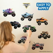 Monster Jam Trucks Wall Decals Pack - Grave Digger Son-Uva Digger El Toro Loco Megalodon Zombie ThunderROARus Sparkle Smash Monster Mutt Vinyl Stickers Bedroom Decorations Peel and Stick Room Decor