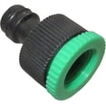thumbnail image 1 of 10x Adaptadores de Grifo Rosca Hembra 3/4'' y 1/2" a Conector Rápido Macho 1/2" - Plástico - para Manguera de Jardín Negro, 1 of 2