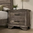 thumbnail image 6 of Furniture of America Gafin 3pc Gray Wood Bedroom Set-Cal King + 2 Nightstands, 6 of 9
