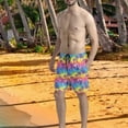 thumbnail image 5 of Binienty Men's Board Shorts Swim Trunks With Tie Dye Palm Tree Pattern - Quick Dry for Summer Beach Vacations and Water Sports, 5 of 10