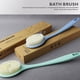 thumbnail image 3 of Kearding Cepillo de baño de paja de trigo Reemplazo antideslizante Mango largo de mano Degradable Hogar Hotel Centro de baño Depurador de Juegos de accesorios de baño Azul, 3 of 6