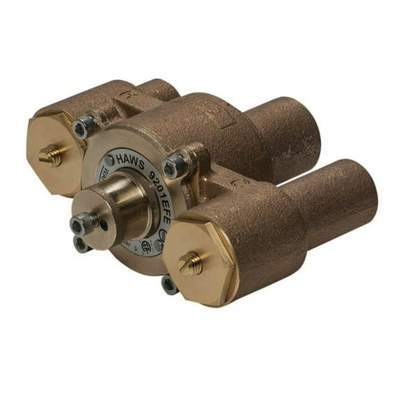 Haws 9201Efe Emergency Valve For Eyewash Station, 12 GPM - Brass