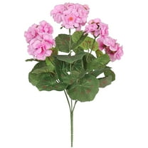 pdqouc Clearance 14'' Artificial Geranium Flower Outdoor Garden Plants Bush Flowers for Outdoor Planters Porch Patio Home Foun tain Graden Grave Cemetery Vase Decor