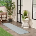 thumbnail image 2 of Nourison Courtyard 2' x 6' Ivory Aqua Modern Rug, 2 of 9
