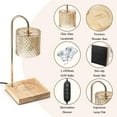 thumbnail image 3 of Marycele Candle Wax Warmer Lamp with Timer, Home Decor, Includes 2 Bulbs, Lozenge Diamond Design, 3 of 7