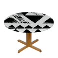 thumbnail image 3 of Orinice Geometric Shapes Round Table Cover Stain Resistant Washable Indoor Outdoor Tablecloth Kitchen Dining Wedding Parties 100% Polyester Fiber 42-46, 3 of 8